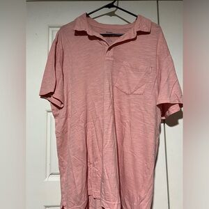 Sonoma Polo Shirt Men's Size XL Red Burgundy Pocket Short Sleeve 3-Button Adult